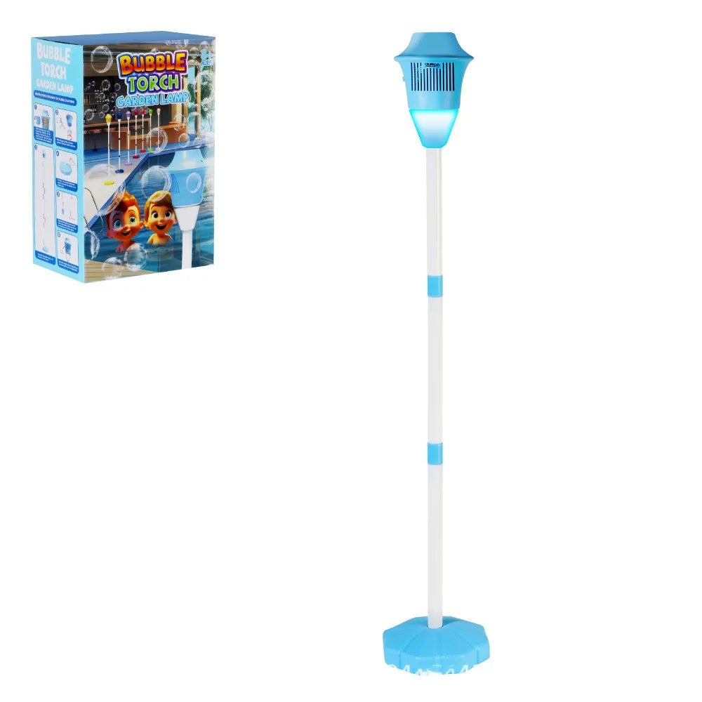 ✨Bubble machine (with stand) with night light and music function, bubble torch. Automatic vertical bubble machine.