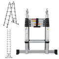💥 Factory Direct Sale💥 Aluminum Telescoping A-Frame Ladder | Adjustable & Foldable | 330 LBS Capacity